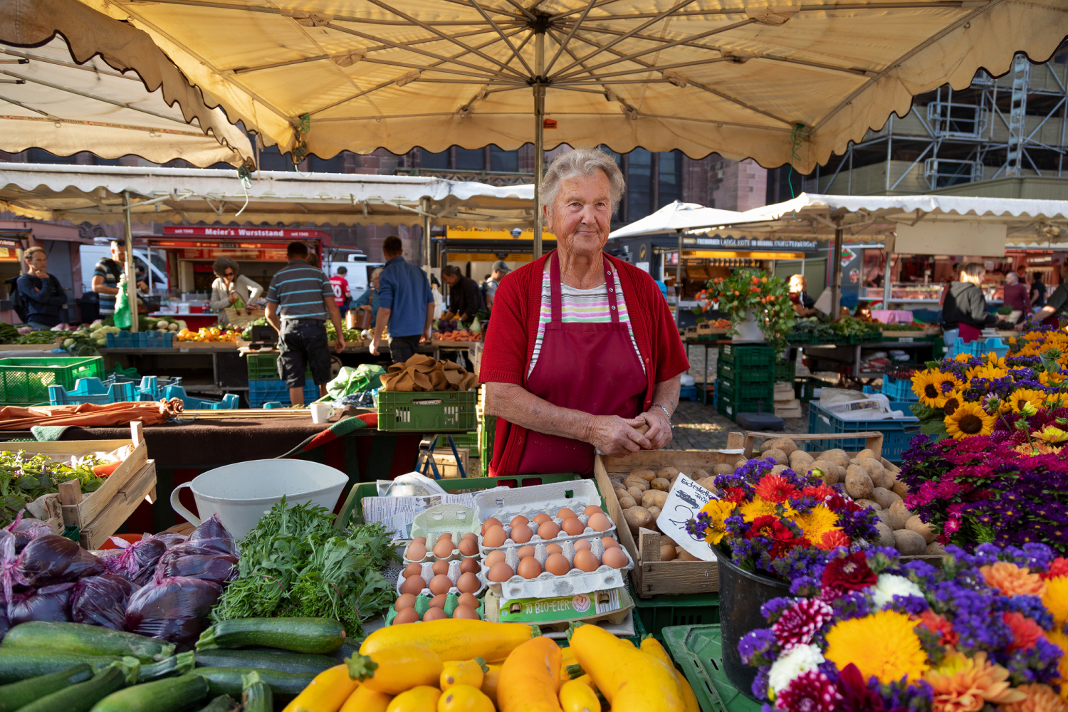 02 - Bauernmarkt auf dem Münsterplatz, Freiburg