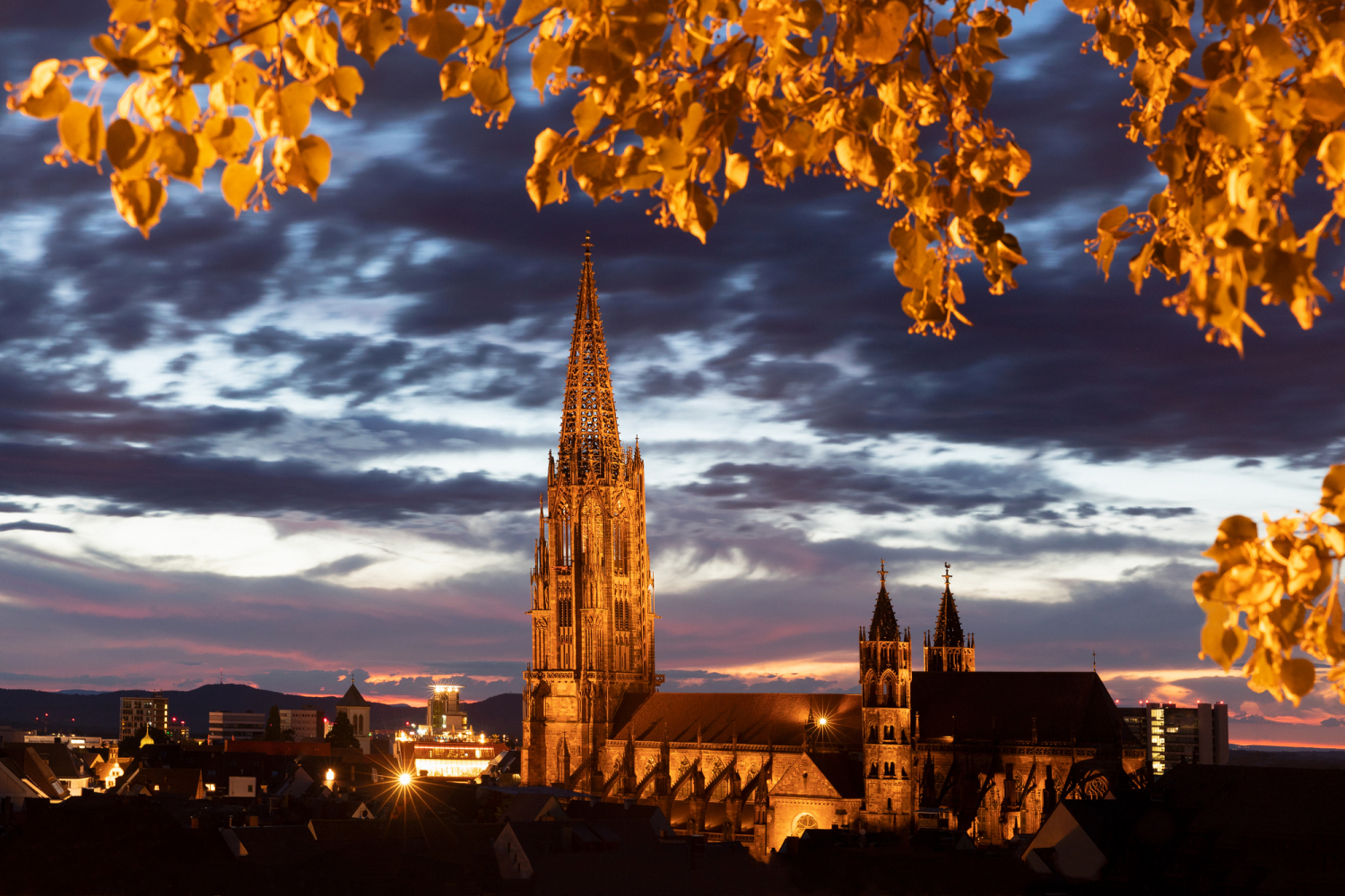 03 - Blick auf das beleuchtete Münster vom Schlossberg