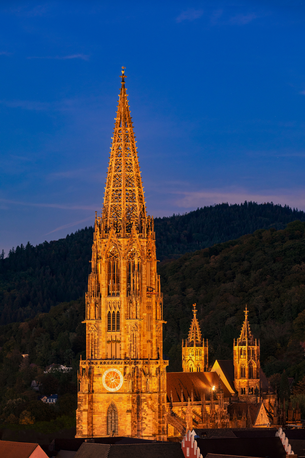 10 - Blick auf das beleuchtete Münster von Westen