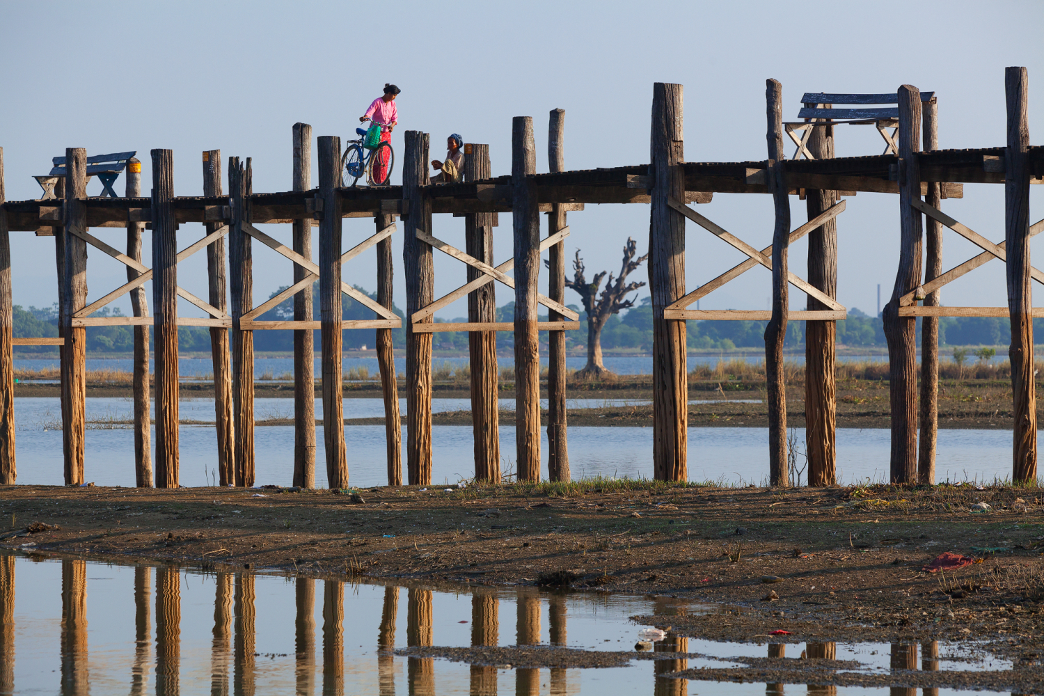 U-Bein-Bridge bei Mandalay