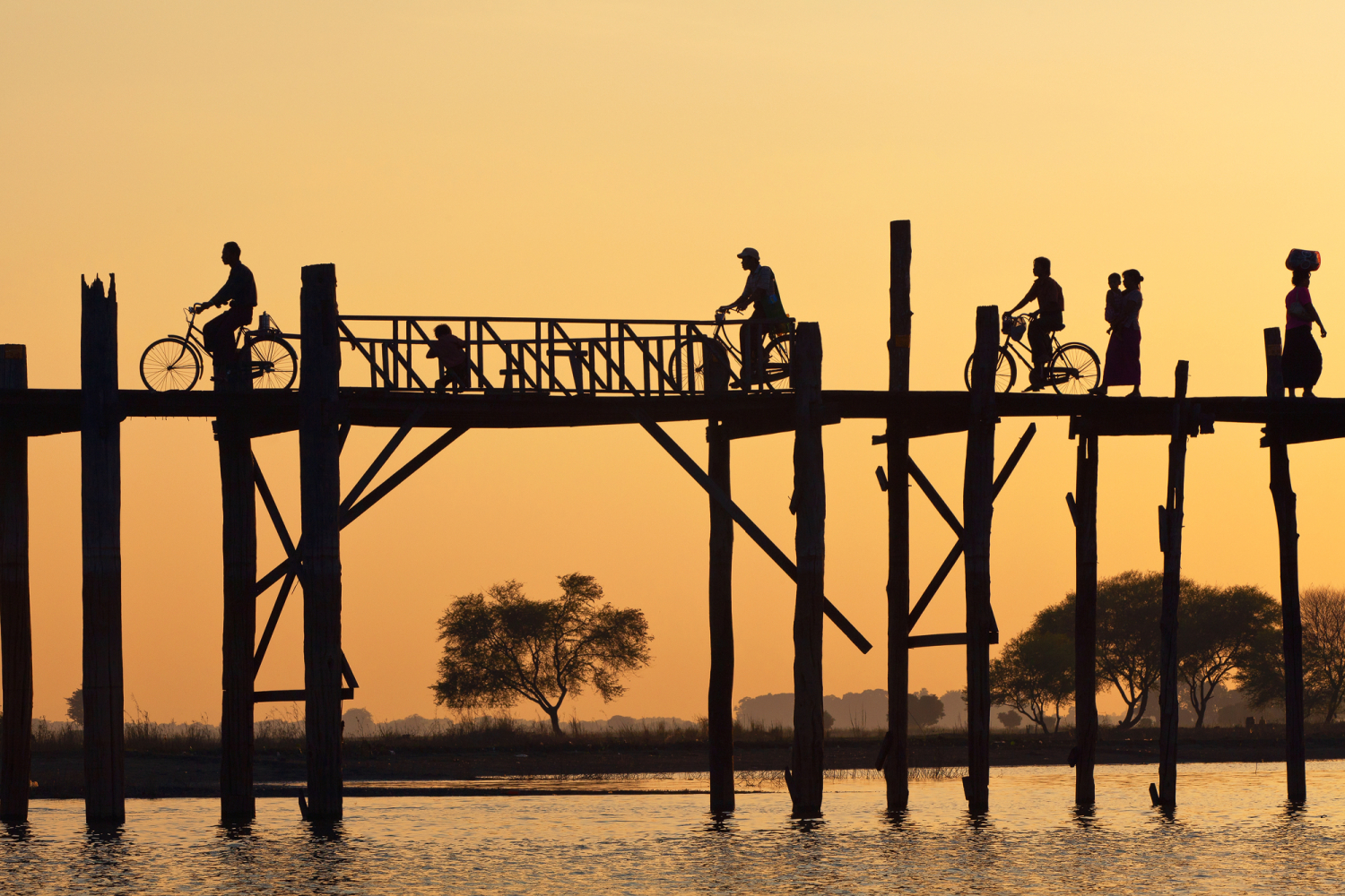 U-Bein-Bridge bei Mandalay