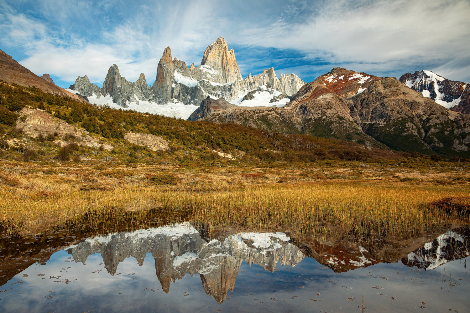 Fitz Roy Bergmassiv, Nationalpark Los Glaciares, Patagonien